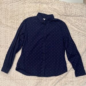 Goodfellow & Co Navy Blue Casual Button Down Shirt